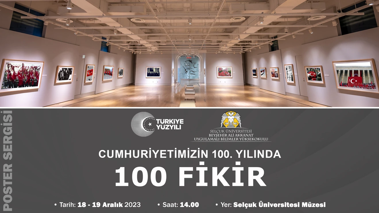 Cumhuriyetimizin 100. Yılında 100 Fikir Poster Sergisi